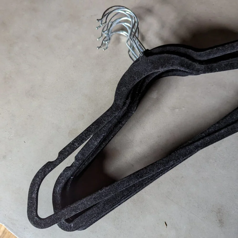 Black Velour Hangers